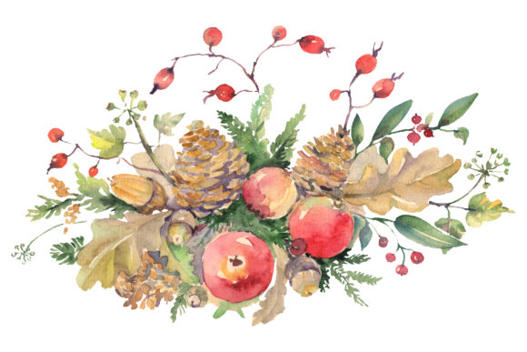 Autumn Bouquet Watercolor