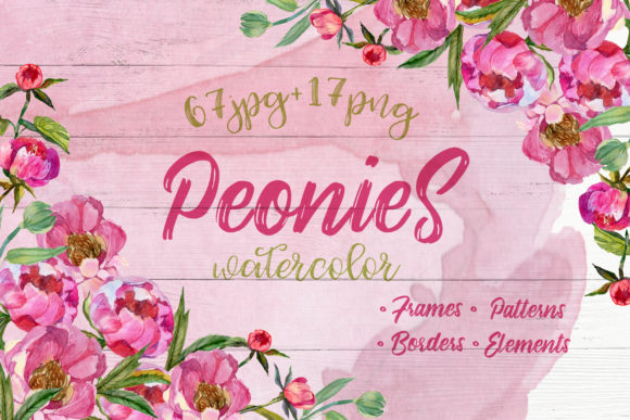 Cool Peonies Watercolor Flowers Set: A Strategic Creative Asset for Modern Professionals