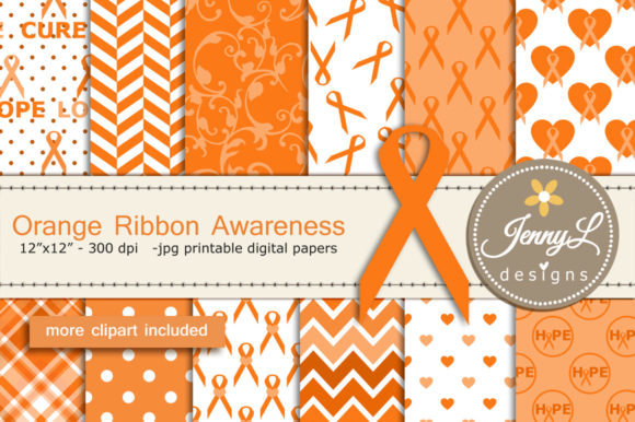 Making Every Sheet Count with Orange Ribbon Cancer Awareness Paper