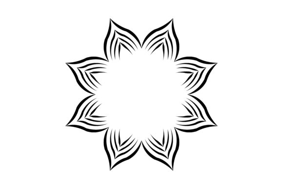 Mandala of Abstract Polar Vector Set 13