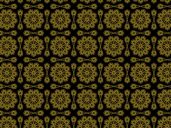 Pattern Gold Ornament Set 60: Timeless Detail for Modern Design Projects