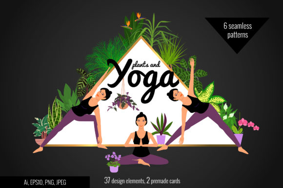 Plants and Yoga Clipart: A Quiet Shift in Visual Storytelling