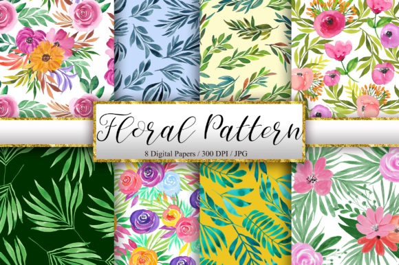 The Quiet Power of Watercolor Floral Pattern Backgrounds in Modern Visual Communication