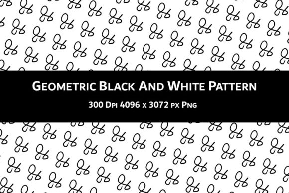 The Stark Precision of Geometric Black and White Pattern V.72 in Modern Design